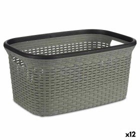 Panier à linge DKD Home Decor Gris Orange 45 x 45 x 45 cm (3 Unités) | Tienda24 - Global Online Shop Tienda24.eu