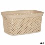 Panier à linge Beige Plastique 10 L 24 x 17 x 35 cm (24 Unités) de Kipit, Corbeilles à linge - Réf : S3626515, Prix : 58,96 €...