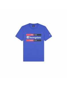 Men’s Short Sleeve T-Shirt Champion Sportswear Blue | Tienda24 Tienda24.eu