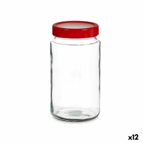 Bocal Rouge polypropylène 2 L 11,5 x 21 x 11,5 cm (12 Unités) de Vivalto, Stockage des aliments - Réf : S3626536, Prix : 34,2...