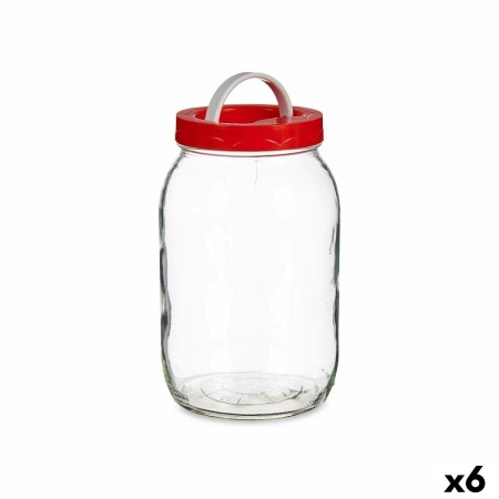 Jar Lid with handle Red polypropylene 2 L 12 x 21 x 12 cm (6 Units) by Vivalto, Food storage - Ref: S3626537, Price: 20,73 €,...