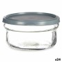 Runde Lunchbox mit Deckel Grau Kunststoff 415 ml 12 x 6 x 12 cm (24 Stück) von Vivalto, Lagerung von Lebensmitteln - Ref: S36...