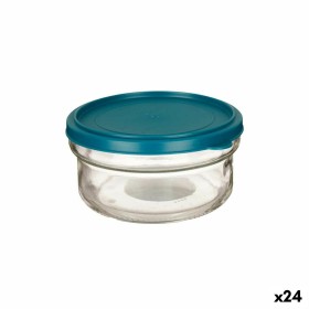 Panier-repas rond avec couvercle Vert polypropylène 415 ml 12 x 6 x 12 cm (24 Unités) de Vivalto, Stockage des aliments - Réf...