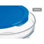 Panier-repas rond avec couvercle Chefs Bleu 595 ml 14 x 6,3 x 14 cm (6 Unités) | Tienda24 - Global Online Shop Tienda24.eu