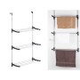 Folding clothes line Black Silver 65,5 x 29 x 129 cm Doors (12 Units) by Kipit, Indoor Airers - Ref: S3626609, Price: 144,56 ...