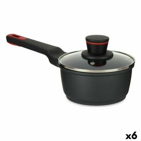 Casserole avec couvercle Ø 16 cm Noir Aluminium (6 Unités) de Kinvara, Casseroles - Réf : S3626614, Prix : 91,10 €, Remise : %