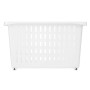 Panier Multi-usages Avec des roues Blanc Plastique 17,5 x 26 x 46 cm (12 Unités) de Kipit, Boîtes de rangement ouvertes - Réf...