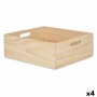 Caja Decorativa Madera de pino 35 x 14 x 40 cm (4 Unidades) de Gift Decor, Cajas - Ref: S3626634, Precio: 40,50 €, Descuento: %