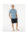 T-shirt Rip Curl Surf Revival Stripe Aquamarine Men | Tienda24 Tienda24.eu