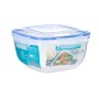 Porta pranzo Ermetico Quadrato Trasparente Plastica 2,4 L 20 x 11 x 20 cm (12 Unità) | Tienda24 - Global Online Shop Tienda24.eu