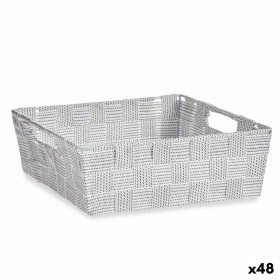 Cesta Multiusos Branco Tecido 3 L 23 x 8 x 27 cm (48 Unidades) de Kipit, Caixas de arrumação sem tampa - Ref: S3626685, Preço...