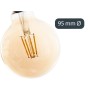 LED-Lampe Vintage E27 Durchsichtig 4 W 9,5 x 14 x 9,5 cm (12 Stück) | Tienda24 - Global Online Shop Tienda24.eu