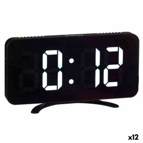 Table-top Digital Clock Black ABS 15,7 x 7,7 x 1,5 cm (12 Units) by Gift Decor, Desk & Shelf Clocks - Ref: S3626735, Price: 1...