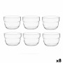 Set of bowls Motto Transparent Glass 200 ml (8 Units) by Pasabahce, Bowls and large cups - Ref: S3626744, Price: 24,31 €, Dis...