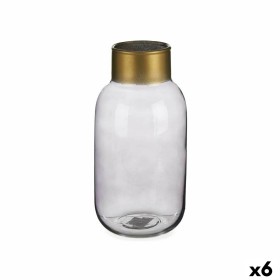 Vase DKD Home Decor Visage Argenté Aluminium Moderne (19 x 19 x 31 cm) | Tienda24 - Global Online Shop Tienda24.eu