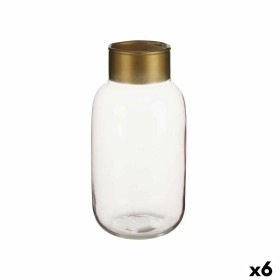 Vase Pink Golden Glass 11,5 x 24 x 11,5 cm (6 Units) by Gift Decor, Vases - Ref: S3626792, Price: 64,11 €, Discount: %