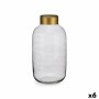 Vase Grey Golden Glass 14,5 x 29,5 x 14,5 cm (6 Units) by Gift Decor, Vases - Ref: S3626795, Price: 81,09 €, Discount: %