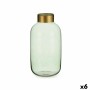 Jarrón Verde Dorado Vidrio 14,5 x 29,5 x 14,5 cm (6 Unidades) de Gift Decor, Jarrones - Ref: S3626797, Precio: 81,09 €, Descu...