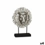 Figura Decorativa León Plateado 28 x 38,5 x 11,5 cm (4 Unidades) de Gift Decor, Adornos - Ref: S3626816, Precio: 65,39 €, Des...