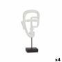 Decorative Figure Face White 19,5 x 38 x 10,5 cm (4 Units) | Tienda24 - Global Online Shop Tienda24.eu