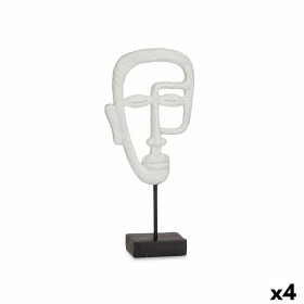 Deko-Figur Gesicht Weiß 19,5 x 38 x 10,5 cm (4 Stück) von Gift Decor, Ornamente - Ref: S3626822, Preis: 39,69 €, Rabatt: %