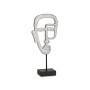 Decorative Figure Face Silver 19,5 x 38 x 10,5 cm (4 Units) by Gift Decor, Ornaments - Ref: S3626824, Price: 39,69 €, Discoun...