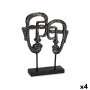 Figura Decorativa Cara Negro 27 x 32,5 x 10,5 cm (4 Unidades) de Gift Decor, Adornos - Ref: S3626827, Precio: 48,99 €, Descue...