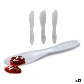 Knife Set 18 x 3,5 x 1 cm White Plastic (12 Units) by Kinvara, Knives - Ref: S3626845, Price: 6,84 €, Discount: %