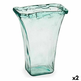 Jarrón 27 x 34,5 x 14 cm Cristal Transparente (2 Unidades) de Gift Decor, Jarrones - Ref: S3626875, Precio: 20,92 €, Descuent...