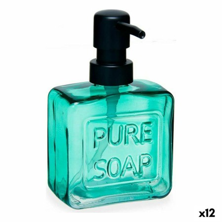 Dispensador de Sabão Pure Soap 250 ml Cristal Verde Plástico (12 Unidades) | Tienda24 - Global Online Shop Tienda24.eu