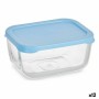 Lunch box Snow 420 ml Blue Transparent Glass Polyethylene (12 Units) by Pasabahce, Food storage - Ref: S3626907, Price: 21,66...