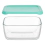 Lunch box Snow 790 ml Green Transparent Glass Polyethylene (12 Units) by Pasabahce, Food storage - Ref: S3626908, Price: 34,8...