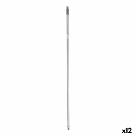 Broom handle Stripes 2,3 x 130 x 2,3 cm Grey Metal (12 Units) by BigBuy Home, Sweeping supplies - Ref: S3626956, Price: 16,95...