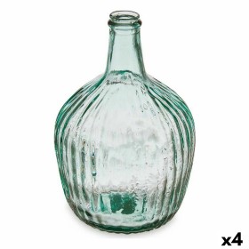 Botella Rayas Decoración 16 x 29,5 x 16 cm Transparente (4 Unidades) de Gift Decor, Adornos - Ref: S3626961, Precio: 26,63 €,...