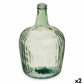 Bottle Stripes Decoration champagne 22 x 37,5 x 22 cm (2 Units) by Gift Decor, Ornaments - Ref: S3626963, Price: 23,41 €, Dis...