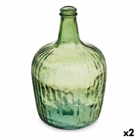 Bottiglia Righe Decorazione 19,5 x 35,5 x 19,5 cm Verde (2 Unità) di Gift Decor, Soprammobili - Rif: S3626964, Prezzo: 23,41 ...