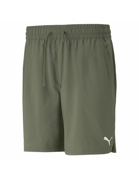 Calções de Desporto Puma Studio Foundation Verde Azeitona | Tienda24 Tienda24.eu