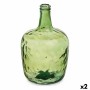 Bottle Smooth Decoration Green 22 x 37,5 x 22 cm (2 Units) | Tienda24 - Global Online Shop Tienda24.eu