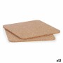 Trivet set Table Mat Natural Cork 18 x 0,5 x 18 cm (12 Units) by Kinvara, Place Mats - Ref: S3626977, Price: 18,80 €, Discoun...