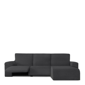 Funda para chaise longue de brazo corto derecho Eysa JAZ Gris oscuro 120 x 120 x 360 cm de Eysa, Sofás - Ref: D1607227, Preci...