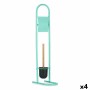 Toilet Paper Holder with Brush Stand 16 x 28,5 x 80,8 cm Metal Mint Plastic Bamboo (4 Units) | Tienda24 - Global Online Shop Tienda24.eu