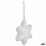 Set Adornos de Navidad Estrella Blanco 6,5 x 6,5 x 2 cm (24 Unidades) de Krist+, Navidad - Ref: S3627019, Precio: 30,53 €, De...