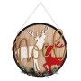 Décoration Suspendue Panneau renne de noël Naturel Bois MDF 29 x 1 x 29 cm (6 Unités) | Tienda24 - Global Online Shop Tienda24.eu