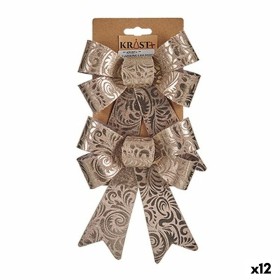 Fiocco Decorazione Natalizia Bronce PVC 15 x 4 x 16 cm (12 Unità) di Krist+, Natale - Rif: S3627036, Prezzo: 19,49 €, Sconto: %