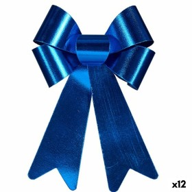 Lazo Adorno Navideño Azul PVC 24 x 36 x 5 cm (12 Unidades) de Krist+, Navidad - Ref: S3627045, Precio: 19,49 €, Descuento: %