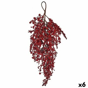 Christmas garland Branch Red fruits Plastic 69 x 17 x 17 cm (6 Units) by Krist+, Christmas - Ref: S3627064, Price: 70,03 €, D...