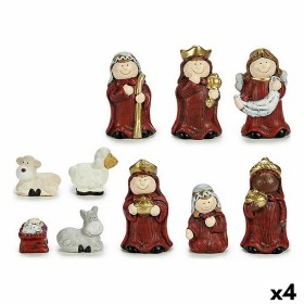 Lot Personnage de Noël Rouge Doré Céramique (4 Unités) de Krist+, Noël - Réf : S3627077, Prix : 72,76 €, Remise : %