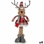 Figura Decorativa Veado Branco Castanho Vermelho Cinzento 16 x 57 x 22 cm (4 Unidades) de Krist+, Natal - Ref: S3627085, Preç...