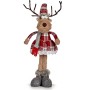 Figura Decorativa Veado Branco Castanho Vermelho Cinzento 16 x 57 x 22 cm (4 Unidades) de Krist+, Natal - Ref: S3627085, Preç...