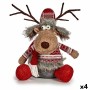 Decorative Figure Deer White Brown Red Grey 17 x 30 x 27 cm (4 Units) | Tienda24 - Global Online Shop Tienda24.eu